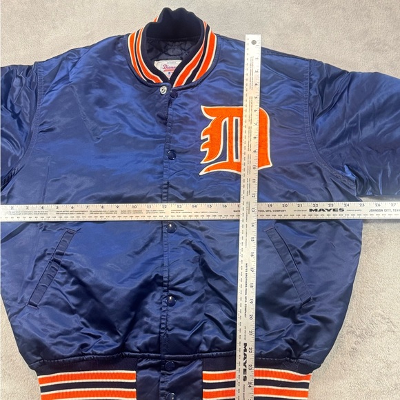 Rare Vintage Diamond Collection Detroit Tigers Satin Starter Jacket Size Large - Picture 3 of 5